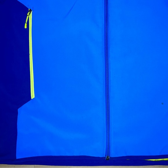 Patagonia Jacket Mens XL Blue Adze Polartec Softshell Windblock Bright B2 - Picture 3 of 16